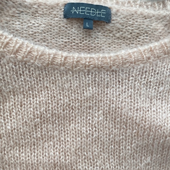 NEEDLE By Anthropologie Louise Mohair Merino Wool Sweater Women's Size large - Picture 10 of 11